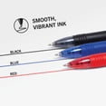 thumbnail image 5 of Zebra Z-Grip retractable ballpoint pen 1.0mm, black, blue, red ink, 24-pack, 5 of 8