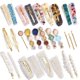 thumbnail image 1 of Juego de 28 pinzas para el pelo de resina acrílica con perlas de macarrón, accesorios bohemios elegantes para el pelo, herramientas de estilismo para la cabeza, regalos, 1 of 5