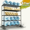 thumbnail image 5 of REIBII 45.3"W Metal Shelves Adjustable Wire Shelving for Storage Pantry Kitchen Living Room Shelves, 5 of 9