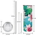thumbnail image 6 of Floral Tumbler with Lid and Straw, Floral Travel Mug, Floral Mugs for Women, Cute Tumblers for Women, Flower Water Bottle, Rose Tumbler, 20oz Insulated Stainless Steel Flower Tumbler, 6 of 6