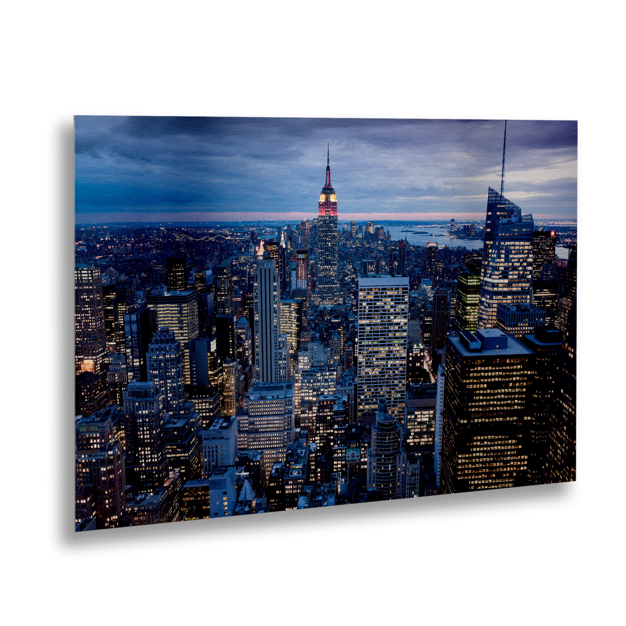 Trademark Fine Art 'New York City NY' Brushed Aluminum Wall Art Art by Masters Fine Art