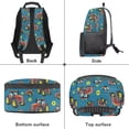 thumbnail image 6 of Uorisanigo Truck Print School Backpack for Girls Boys 5-13, Multifunctional Casual Daypack for Preschool Elementary, 17 Inch Durable Bag with Padded Straps, 6 of 6