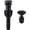Black, variant on Bathroom Sink Drain, Pop Up Drain Stopper with Overflow, Lavatory  Vessel Sink Drain Assembly, Matte Black
