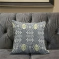 thumbnail image 5 of Carnival Geo Throw Pillow in Gray White 18x18, 5 of 5
