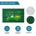 thumbnail image 6 of Saint Patrick's Day Placemats Set of 4, Spring Green Truck Lucky Grasses Check Placemats for Dining Table, Place Mats for Kitchen Tabletop, Waterproof Wipeable Dining Table Mats Set, 6 of 9