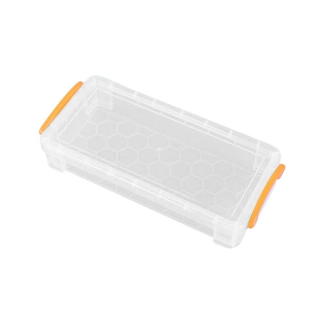 Bdday Trousse à Crayons Grande Capacité Trousse à Crayons en Plastique Transparente Trousse à Crayons en Plastique Boîte de Rangement Trousse à Crayons Petite