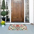 thumbnail image 5 of Yayeee Doormat for Indoor Entrance 32" x 20" Non Slippery Floor Rug, Beige Red Floral, 5 of 8