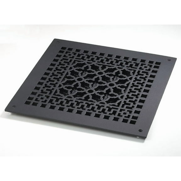 Reggio Registers 1414-Nh Scroll Series 12" X 12" Floor Grille - Cast Iron