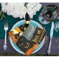 thumbnail image 5 of GZHJMY Halloween Creepy House Bats Pumpkin Cloth Napkins, Set of 1 20 x 20 Inch Soft & Comfortable Polyester Dinner Napkins Decor for House, Restaurant, Holiday, Parties, 5 of 5