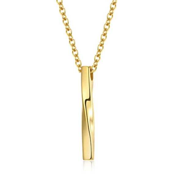 Lifetechs Men Necklace Rectangle Spiral Jewelry Hip Hop Style Male Pendant for Daily Wear