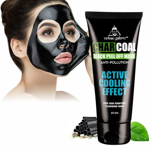 UrbanGabru Charcoal Peel Off Mask remove blackheads whiteheads | deep skin purifying cleansing (60 gm)