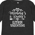 thumbnail image 4 of Inktastic Mommy and Daddy Little Valentine Boys or Girls Long Sleeve Toddler T-Shirt, 4 of 5