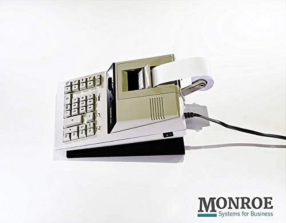 Monroe 122PDX Medium-Duty 12-Digit Print/Display Calculator with The Fastest Printing Speed