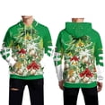 thumbnail image 2 of Sudadera con capucha navideña para hombre, con estampado 3D, con diseño festivo de Papá Noel, muñeco de nieve y vacaciones, informal, de gran tamaño, 2 of 5