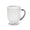 Silver, variant on Ribbed Glass Coffee Mug with Handle, Clear Glass Drinkware for Coffee Tea Espresso Latte and Everyday Beverage Use(White,480ML / 16.2Oz)