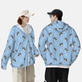 thumbnail image 6 of Sigee French Bulldog Puppy Print UPF50+ Men's Sun Protection Hoodie Shirt SPF UV Shirt Long Sleeve Fishing Outdoor Lightweight, S-3XL, 6 of 9