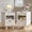 White, variant on CQSXDA 2 Pack Fluted Wood Nightstands with Drawer and Open Storage, Modern Bedroom Bedside Side End Tables for Home Decor, Walnut