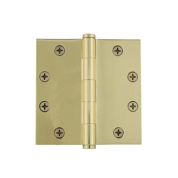 Grandeur 4.5'' Button Tip Heavy Duty Hinge with Square Corners