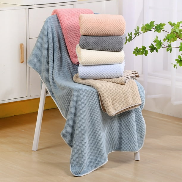 Set grande de toallas de baño - Microfibra suave de 90x170 cm de grosor, de secado rápido y muy absorbente, incluye toalla facial para casa, gimnasio o viajes