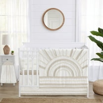 Sweet Jojo Designs Tufted Sun Ivory and Beige Crib Bedding   BreathableBaby Breathable Mesh Liner Pad