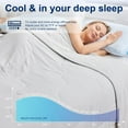 thumbnail image 4 of Cooling Blankets for Hot Sleepers and Night Sweats All Season,Cooling Comforter King Size,Double-Sided Ice Blanket Technology Absorbs Body Heat Q-Max>0.4,Lightweight Breathable,Gray,104"x90", 4 of 14