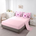 thumbnail image 3 of jejeloiu Pink Disco Cowgirl 7-Piece Twin Bedding Sets Kids,Girly Western Pattern Bedding Comforter Set,Reversible, 3 of 7