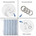 thumbnail image 4 of Blue Branches Shower Curtain, Waterproof Shower Curtains for Bathroom, Vintage Art Farmhouse Washable Fabric Bathtub Curtain Set Bath Decor with 12 Hooks 48"x72", 4 of 8