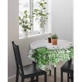 thumbnail image 4 of St. Patrick's Suqare Tablecloth - 54 x 54 Inch, Lucky Shamrock Green Eucalyptus Floral Farm Wooden Waterproof & StainResistant Tablecloth, Washable Oil-proof Table Cover for Dining/Party/Wedding, 4 of 9