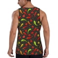 thumbnail image 3 of Xecao Chili2 Men's Tank Top Workout Quick Dry Sleeveless Gym Jogging Muscle Shirts Summer Swim Beach Tops, 3 of 9
