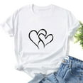 thumbnail image 4 of Busydd Womens Summer Tops Floral Plus Size Tops Short Sleeve Crewneck Shirts Soft Fashion Cute Blouses Loose Fit Basic Tees Casual Dressy Tops for Women, 4 of 7