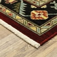 thumbnail image 2 of Oriental Weavers Lilihan Wool Blend Area Rug - 092R6 - 7'10" x 10'10" - in Red/ Black - Vintage Inspired, Wool Blend, Dining, Living Room Rug, 2 of 3