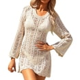 thumbnail image 1 of Youmylove Couverture de Maillot de Bain pour Femmes, Tricot d'Été, Haut de Bikini de Plage à la Mode, Mini Robe de Plage, Couverture de Bikini pour Femmes, 1 of 7