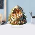 thumbnail image 5 of Easter Acrylic Tabletop Decoration Flat Design, Modern Home Decor for Bedroom Living Room, Holiday Centerpiece, 5 of 8