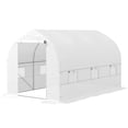 thumbnail image 3 of Mini Walk-In Greenhouse With White UV Resistant PE Cover And Steel Frame, 3 of 8