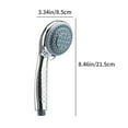 thumbnail image 3 of Wrjufa High-Pressure Handheld Shower Head with Three Spraying Modes, Nozzle Hard Water High-Pressure Shower Head for Low Water Pressure Environments Sliver, 3 of 7