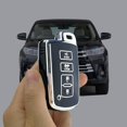thumbnail image 4 of Key Fob Cover Compatible with Toyota Highlander Camry RAV4 Corolla Tocoma Tundra 4Runner Sequoia Keychain Case Holder Protector,Black, 4 of 7