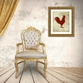 thumbnail image 3 of Allen, Kimberly 15x18 Gold Ornate Wood Framed with Double Matting Museum Art Print Titled - Rooster Silhouette 1, 3 of 4