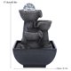 thumbnail image 4 of LED Illuminated Tabletop Waterfall Flowing Water Fountains with Ball for Home Office Feng Shui DecorationUS Plug 110V, 4 of 4