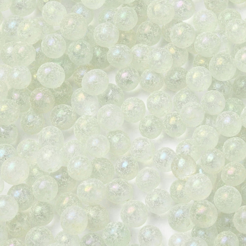 Luminous Glow in the Dark Transparent Glass Round Beads No Hole/Undrilled Beige 5mm about 2800Pcs/bag