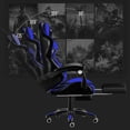 thumbnail image 3 of Silla Gamer Ergonómica Vidita GX2000 Con Apoyapiés y Respaldo Reclinable Negro Azul, 3 of 8