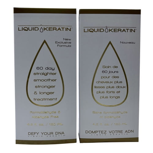 Liquid Keratin 60 Day Straighter, Smoother, Stronger Treatment 4.2 OZ Set of 2