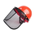 thumbnail image 2 of Casco para motosierra con protector facial de malla, casco de construcción, visera facial, casco duro para desmalezar, casco para arborista y silvicul, 2 of 8