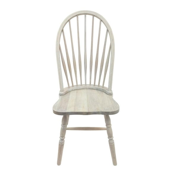 Carolina Classics Windsor 18.13" Wood Dining Chair in Natural Driftwood Brown