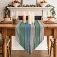 thumbnail image 3 of Table Runners 36 Inches Long, Green Wood Retro Cotton Linen Kitchen Dining Coffee Table Runner for Party Home Decor, Striped Mottled Planks Farmhouse Tabletop Dresser Scarves Runner 13x36 Inch, 3 of 9