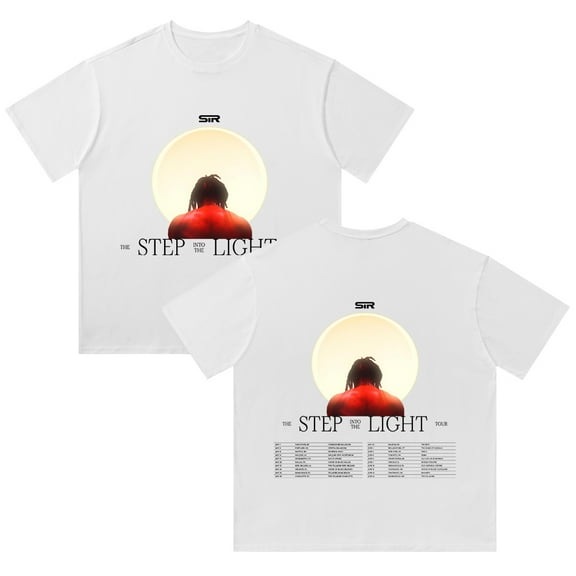 SiR The Step Into The Light Tour T-Shirt Cotton Vintage Wash Tee For Women/Men Short Sleeve Tshirt Streetwear