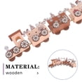 thumbnail image 3 of ELAYARD Wooden Mini Snowman Train Set for Christmas Table Decor Multi Colored Holiday Accent 7.5 x 4.5 x 3.5 inches, 3 of 7