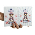 thumbnail image 3 of Happy 4th of July Patriotic Jack Russell Terrier Marching Band Uniform Balloons Fireworks Travel Passport Wallet Parson Jack Dog Lover PU Leather Passport Holder Cover - 13009, 3 of 5