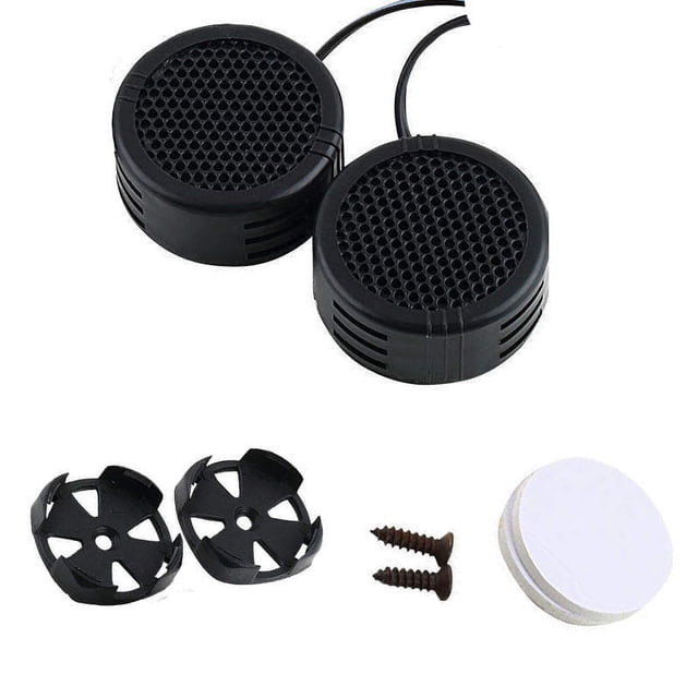ZZkhGO Powerful Car Dome Tweeter Speakers, 2-Pack High-Performance Super Power Dome Tweeters with Built-in Crossovers, Easy Installation for Car Motorcycle Audio System