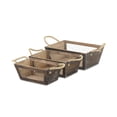 thumbnail image 7 of Set of 3 Tapered Wood Crates with Wire Panels, 7 of 7