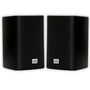 Acoustic Audio by Goldwood AA351B Haut-parleurs 2 voies haute performance intérieur extérieur 500 W avec basses puissantes (1 paire, noir)